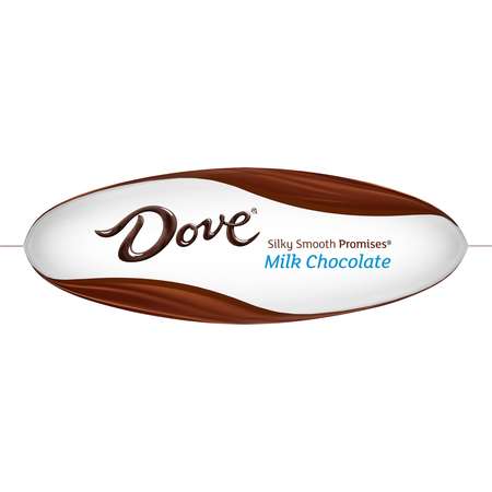 Dove Chocolate Stand Up Pouch Milk Chocolate Silky Smooth Promises 8.46 oz. Bag, PK8 361569